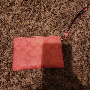 Coach Wristlet Pink Lemonade